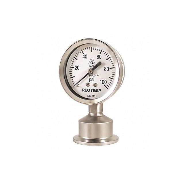 Pressure Gauge 0 to 100 psi 2-1/2In MPN:SG25ATC15P18