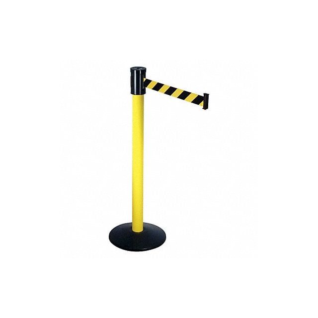 Barrier Post with Belt 40 in H Sloped MPN:321YA-BYD