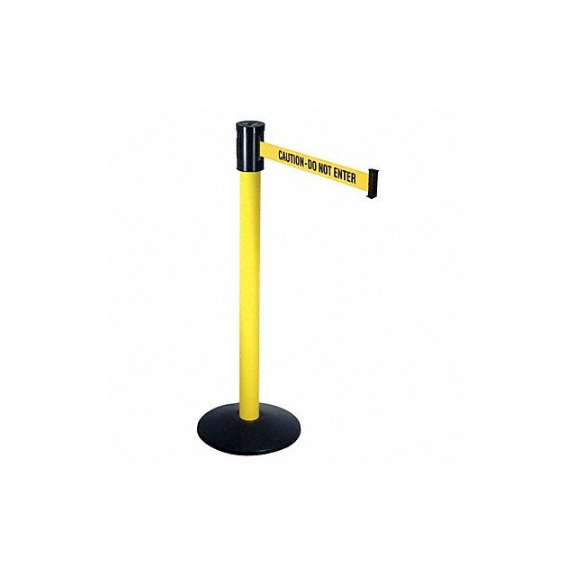 Barrier Post with Belt 40 in H Sloped MPN:321YA-CAU