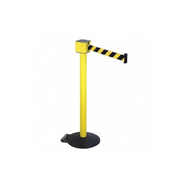 Barrier Post with Belt 40 in H 30 ft L MPN:PM412-30YA-BYD
