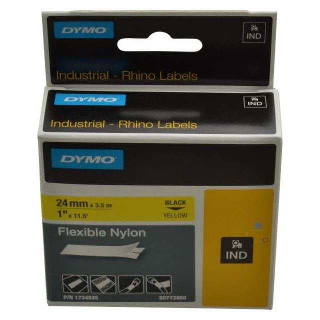 Label Maker Label: Yellow, Flexible Nylon, 450,732