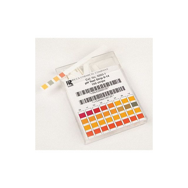 pH Test Strips 0 to 14 pH PK100 MPN:R8880000-Each