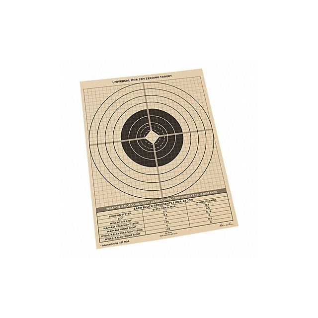 Shooting Range 25m Target Paper PK100 MPN:9126