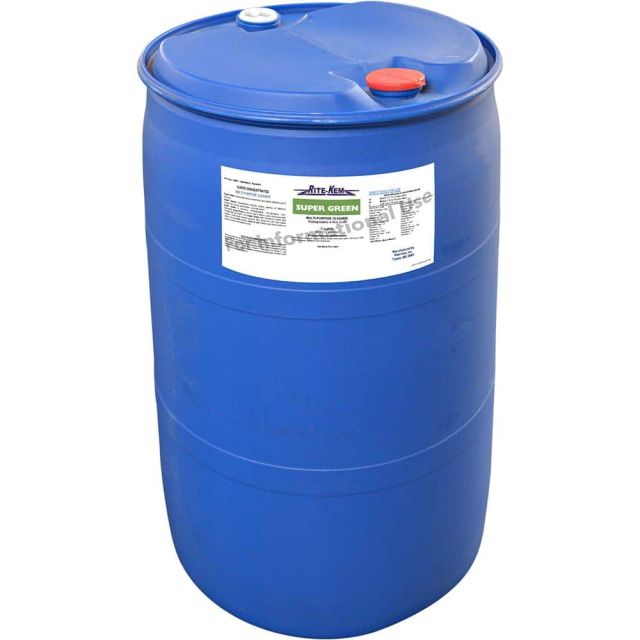 All-Purpose Cleaner: 55 gal Plastic Drum SUPER-GR-55 Household Cleaning Supplies