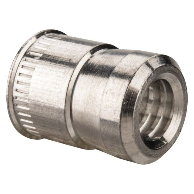 1/4-20 UNC, Uncoated, Aluminum Knurled Rivet Nut Inserts MPN:25C1ISRAP/P50