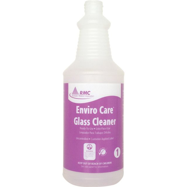 RMC Glass Cleaner Spray Bottle - 1 Each - Frosted Clear - Plastic (Min Order Qty 17) MPN:35064373