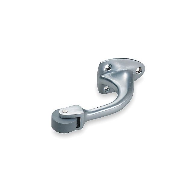 Curved Roller Stop Satin Chrome Screw-In MPN:455.26D