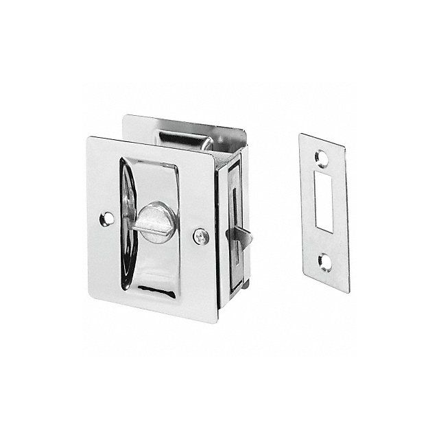Locking Pocket Door Pull Handle Brass MPN:891.26D