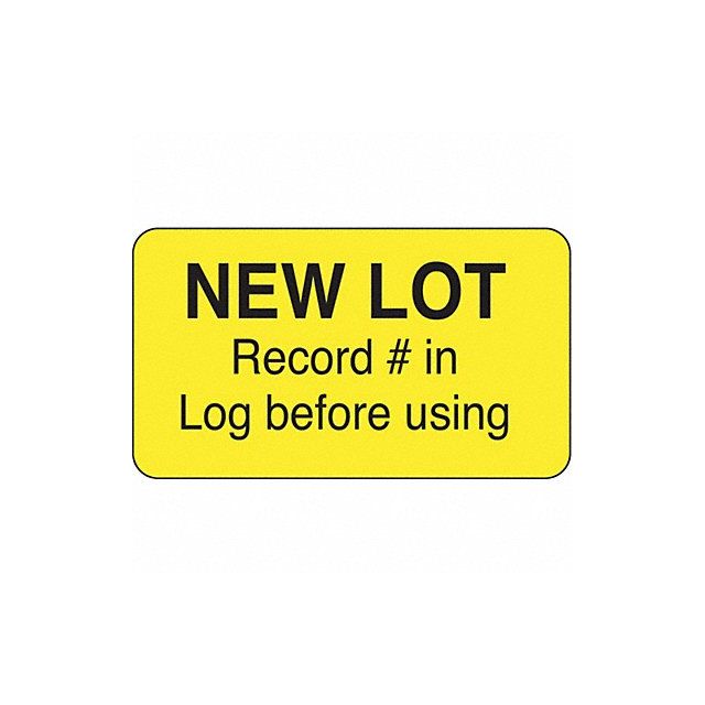 Lot Label 1 in x 1 3/4 in Paper PK1000 MPN:141458