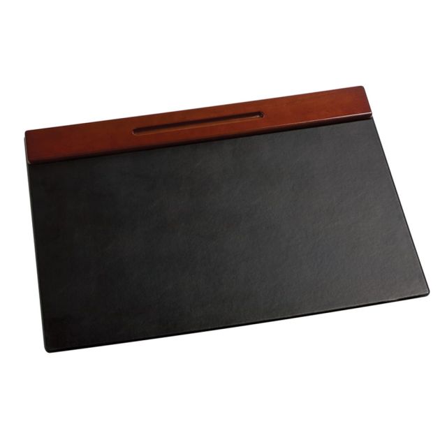 Rolodex Wood Tones Desk Pad, 19in x 24in, Mahogany (Min Order Qty 2) MPN:23390
