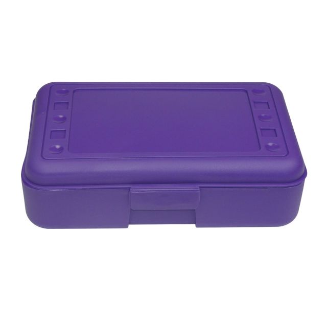 Romanoff Products Pencil Boxes, 8 1/2inH x 5 1/2inW x 2 1/2inD, Purple, Pack Of 12 MPN:ROM60206-12