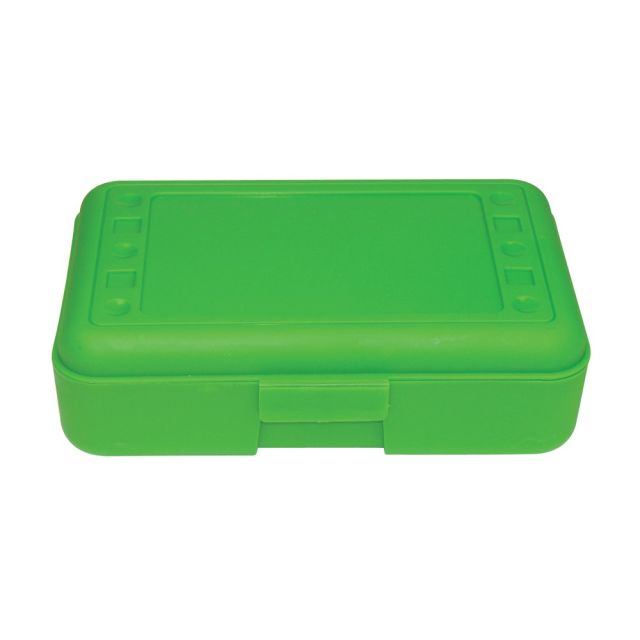 Romanoff Products Pencil Boxes, 8 1/2inH x 5 1/2inW x 2 1/2inD, Lime Opaque, Pack Of 12 MPN:ROM60215-12