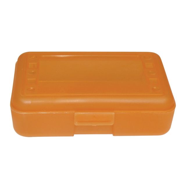 Romanoff Products Pencil Boxes, 8 1/2inH x 5 1/2inW x 2 1/2inD, Tangerine, Pack Of 12 MPN:ROM60227-12