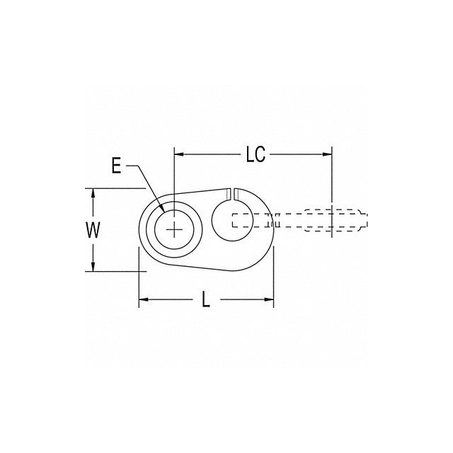Rope Connector 316 Stainless Steel MPN:RF536