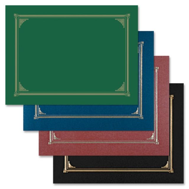 Geographics Certificate Holders, Green,  20% Recycled, Pack Of 6 (Min Order Qty 3) MPN:47399