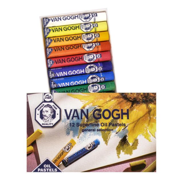 Van Gogh Superfine Oil Pastels, 2 3/4in, Assorted, Set Of 12 (Min Order Qty 2) MPN:100516021