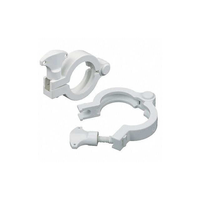 Hinge Clamp Nylon 1/2 to 3/4 In Pipe 13MHHM-NGW-050/075 Plumbing Fittings & Supports