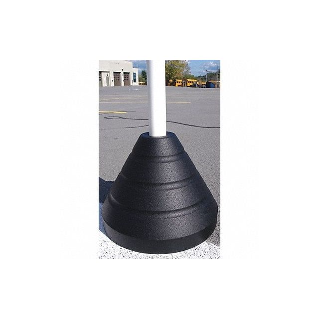 Sign Base with Post Rubber/Plastic MPN:7444