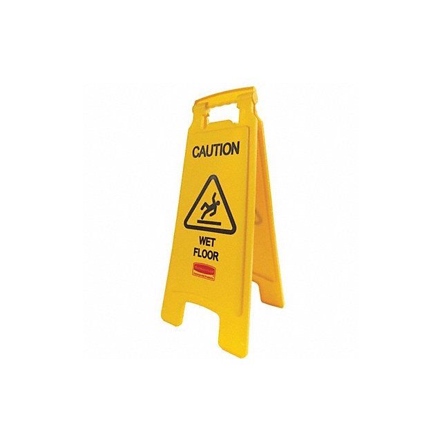 Floor Safety Sign Yellow HDPE 25 in H MPN:FG611277YEL