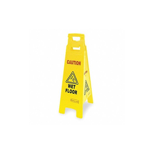 Floor Safety Sign Yellow HDPE 37 in H MPN:FG611477YEL