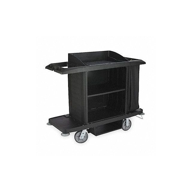 Housekeeping Cart 50 in H 30 gal Cap. MPN:FG618900BLA
