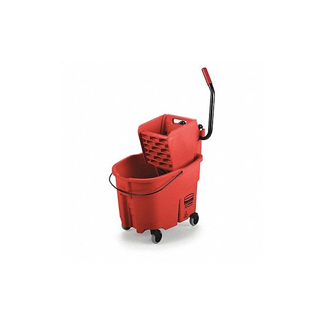 E4108 Mop Bucket and Wringer Red 8 3/4 gal MPN:FG758888RED