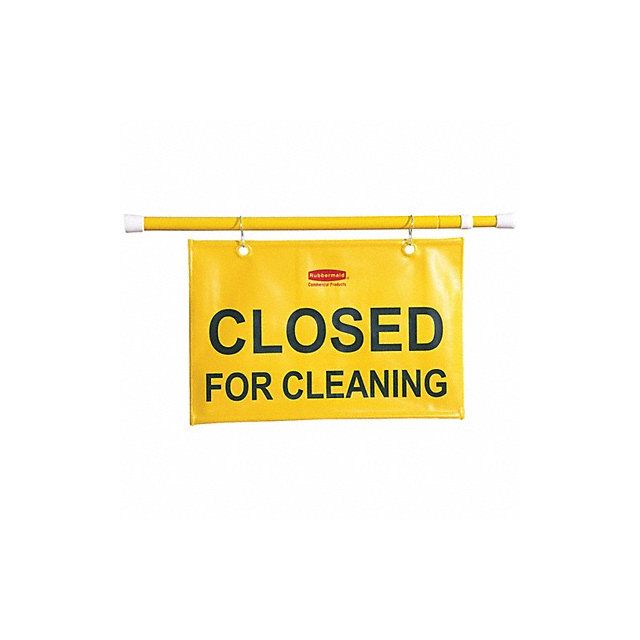 Safety Sign Closed for Cleaning 13in H MPN:FG9S1500YEL