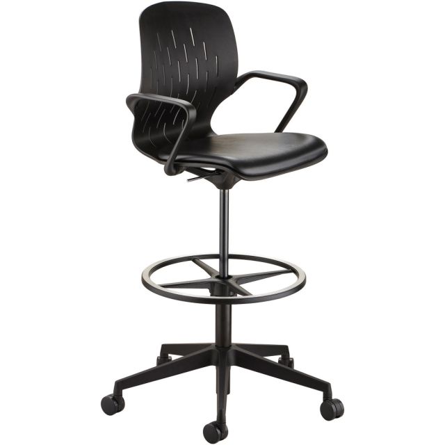 Safco Shell Extended-Height Chair, Black MPN:7014BL
