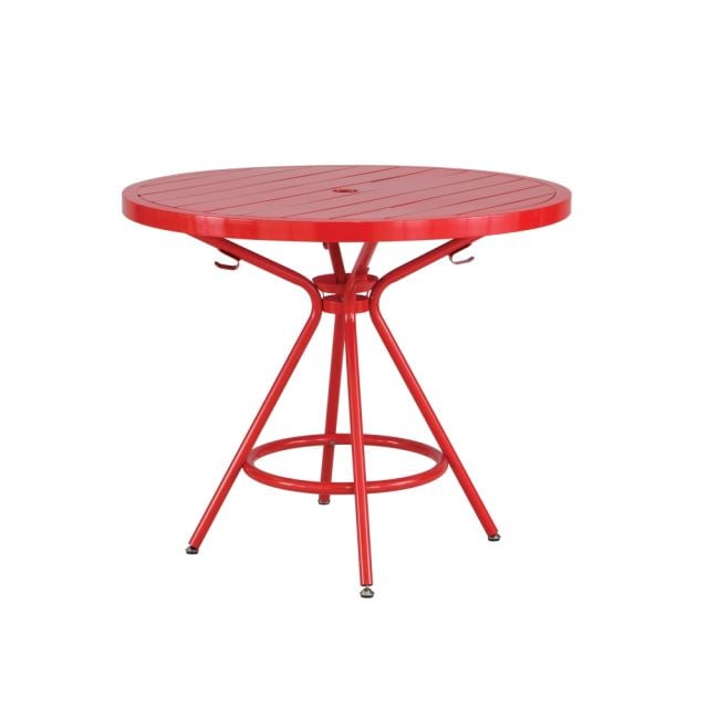 Safco CoGo Outdoor/Indoor Round Table, 30in Diameter, Red MPN:4361RD
