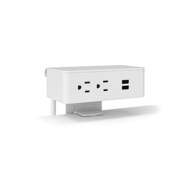 Safco Resi 4-Outlet Universal Power Source, 4-1/2inH x 5-1/2inW x 3-1/4inD, White MPN:RESUPUWH
