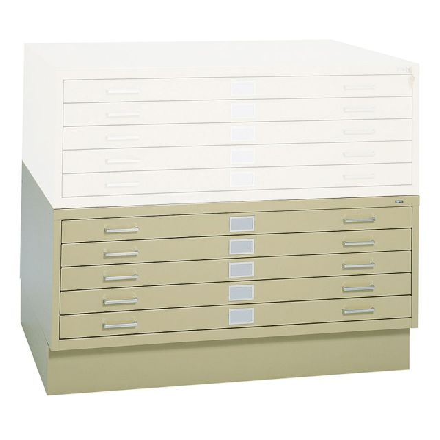Safco 5-Drawer Steel Flat File, 40 3/8inW x 29 3/8inD, Tropic Sand MPN:4994TSR