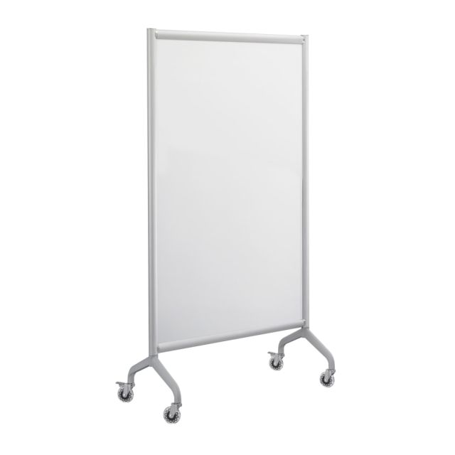 Safco Rumba Screen Dry-Erase Whiteboard, 66in x 36in, Aluminum Frame With Silver Finish MPN:2016WBS