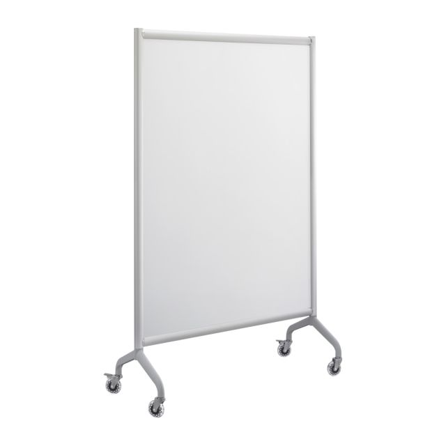 Safco Rumba Screen Dry-Erase Whiteboard, 66in x 42in, Aluminum Frame With Silver Finish MPN:2017WBS