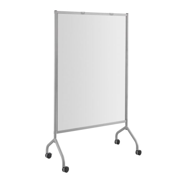Safco Impromptu Full Magnetic Dry-Erase Whiteboard Screen, 42in x 72in, Steel Frame With Gray 8511GR