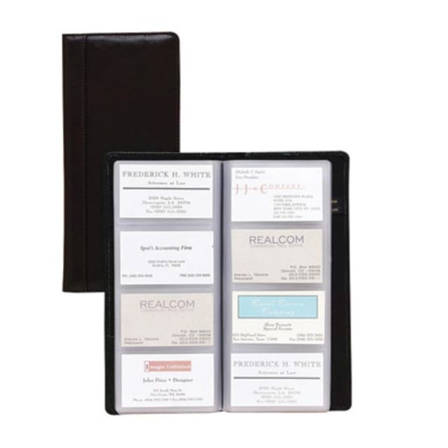 Samsill Regal Leather Business Card Holder (Min Order Qty 2) MPN:81240