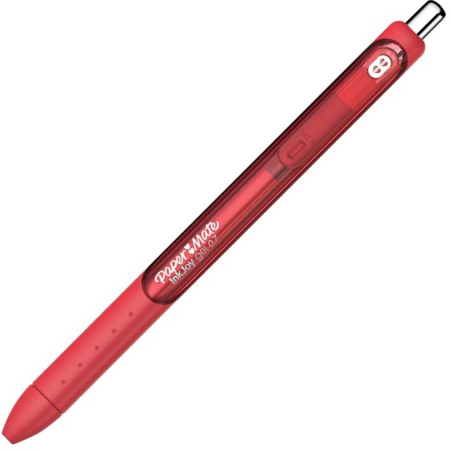 Paper Mate InkJoy Gel Pens, Pack Of 12, Medium Point, 0.7 mm, Red Barrel, Red Ink (Min Order Qty 3) MPN:1953047