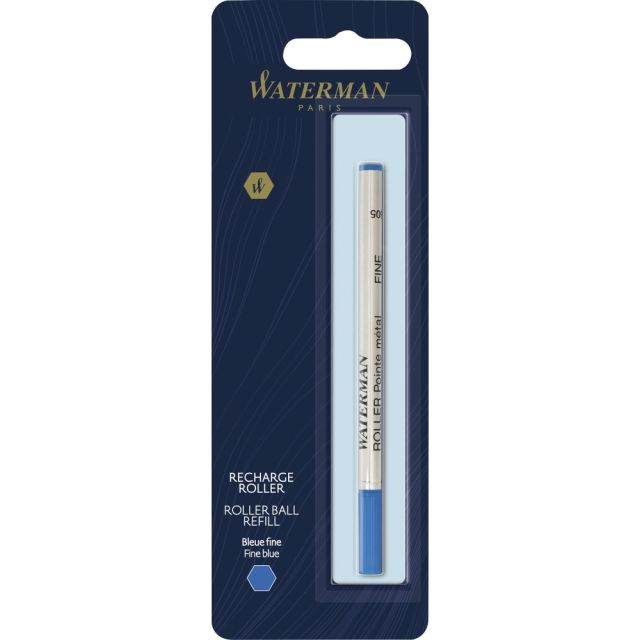 Waterman Fine Point Rollerball Pen Refill - Fine Point - Blue Ink - 1 Each (Min Order Qty 9) MPN:1964018