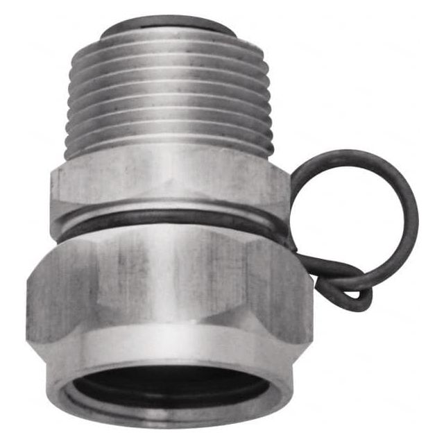 1 Piece, 3/4 GHT & 3/4 GHT MNPT x FGHT, Stainless Steel Reusable Hose Male Swivel Fitting MPN:N17S
