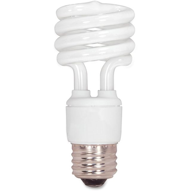 Satco T2 13-watt Fluorescent Spiral Bulb, White (Min Order Qty 12) MPN:S7218