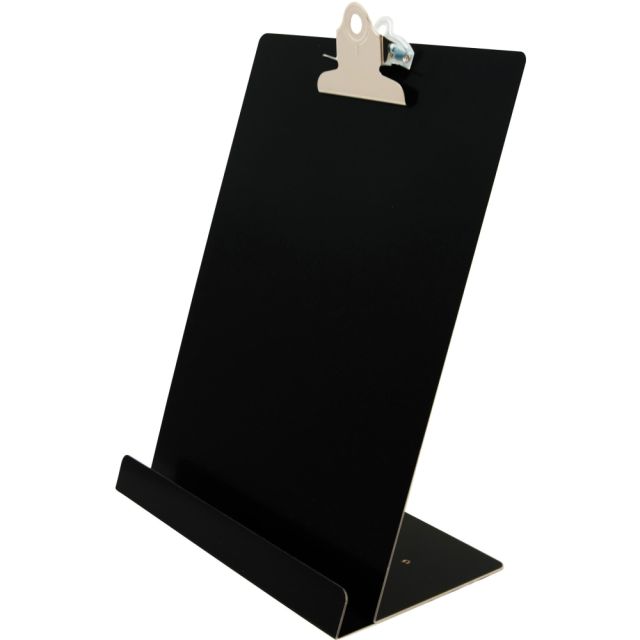 Saunders Document/Tablet Holder Stand - 12.3in x 9.5in x 5in - Aluminum - 1 Each - Black (Min Order Qty 3) MPN:22521