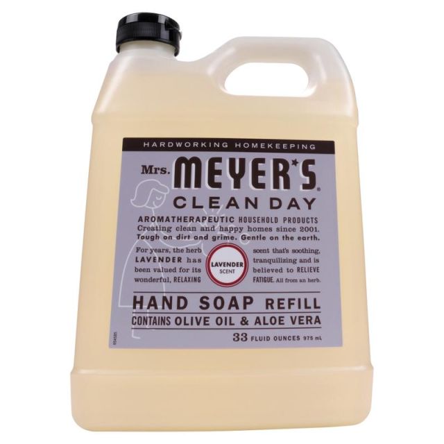 Mrs. Meyers Clean Day Liquid Hand Soap, Lavender Scent, 33 Oz, Carton Of 6 Bottles MPN:651318