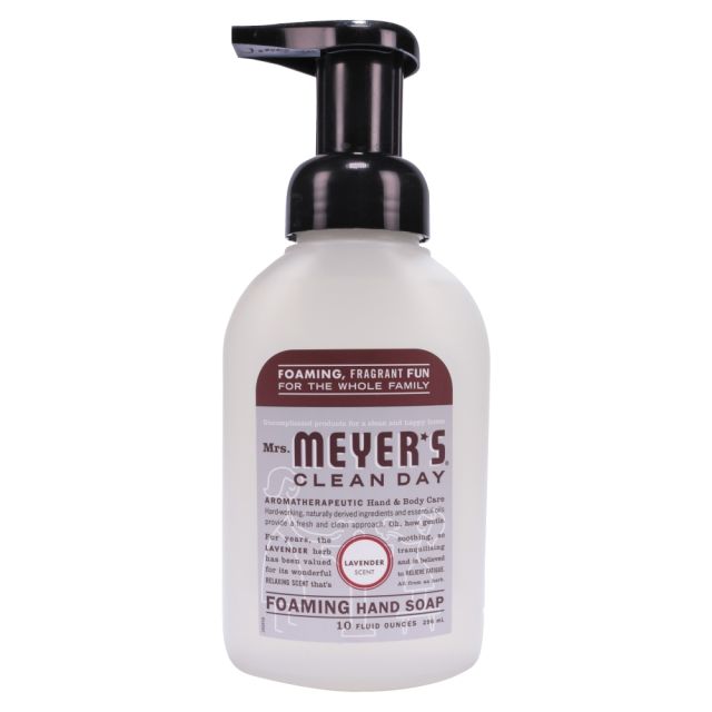 Mrs. Meyers Clean Day Foam Hand Soap, Lavender Scent, 10 Oz, Carton Of 6 Bottles (Min Order Qty 2) MPN:662031