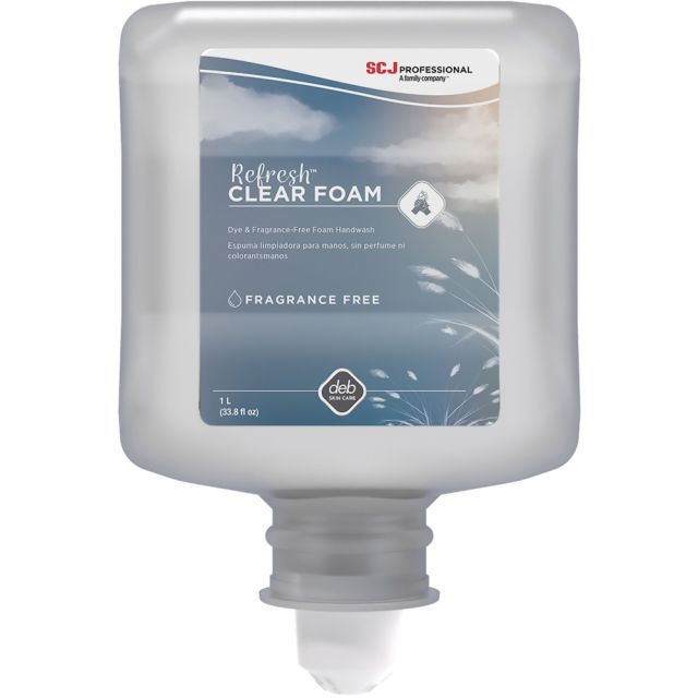 SC Johnson Hypoallergenic Foam Hand Soap, 33.8 Oz, Carton Of 6 Jugs SJNCLR1L Liquid Hand Soap