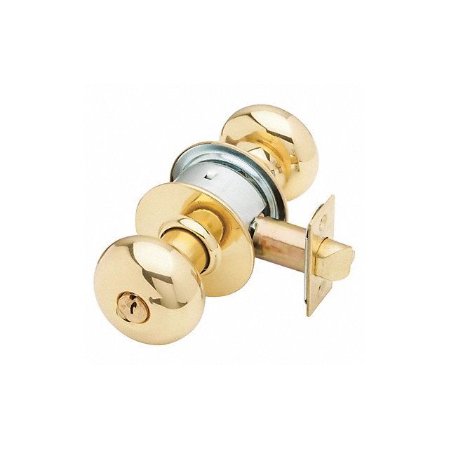 Ply Knob Storeroom Lock BrightBrass C123 MPN:A80PD PLY 605 C123