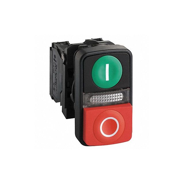 Illum Push Button 22mm 1NO/1NC Green/Red MPN:XB5AW73731G5