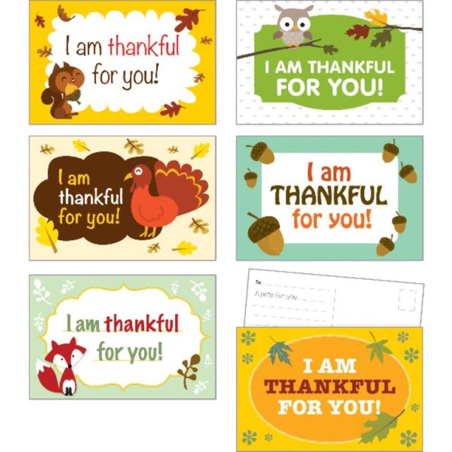 Scholastic Teachers Friend Postcards, 6in x 4in, Thanksgiving, Kindergarten - Grade 5, Pack Of 36 (Min Order Qty 7) MPN:810513