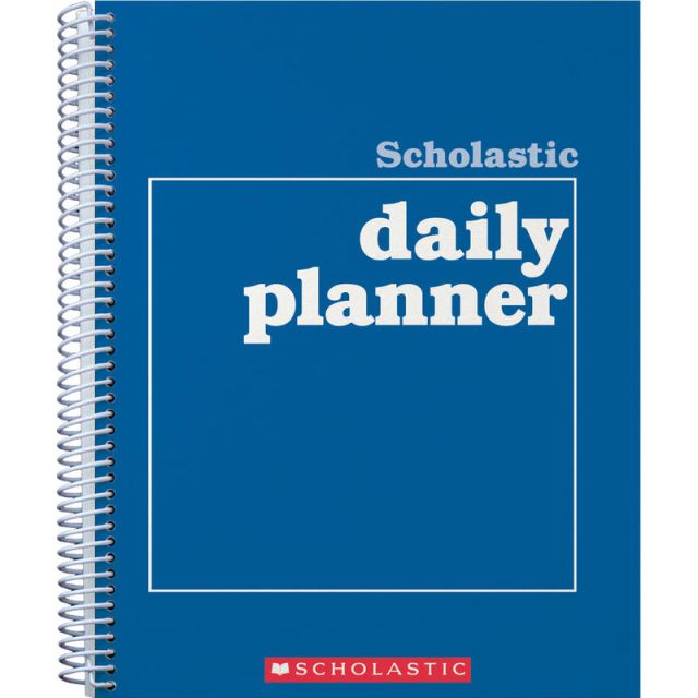 Scholastic Undated Daily Planner, 8 1/2in x 11in, Blue (Min Order Qty 9) MPN:0-590-49067-2