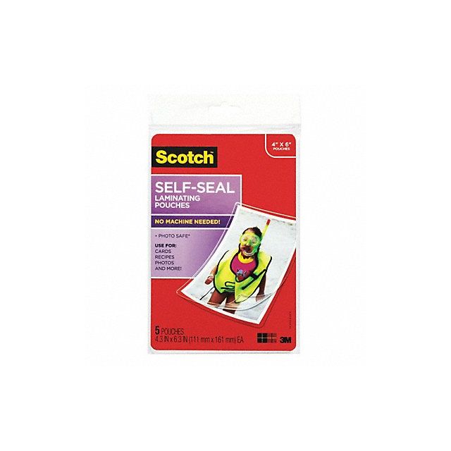 Pouch Lam 4 X6 Glossy PK5 MPN:PL900G