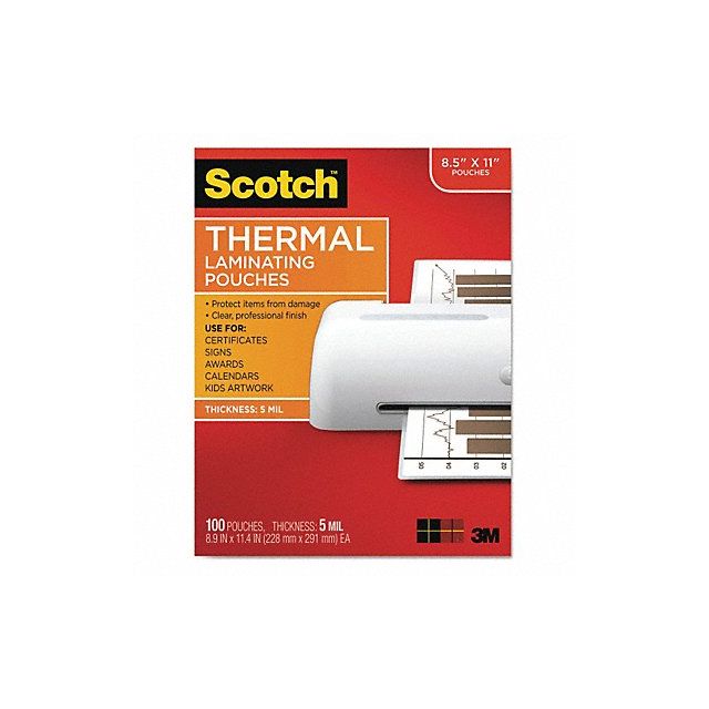 Pouch Thermal Laminator 5mm PK100 MPN:TP5854100