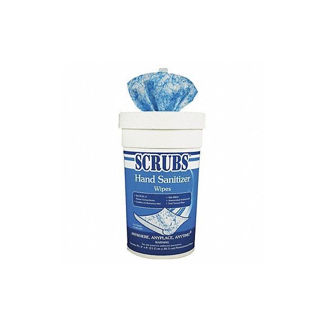 Sanitizer Wipes Canister 6 x 8 MPN:90985